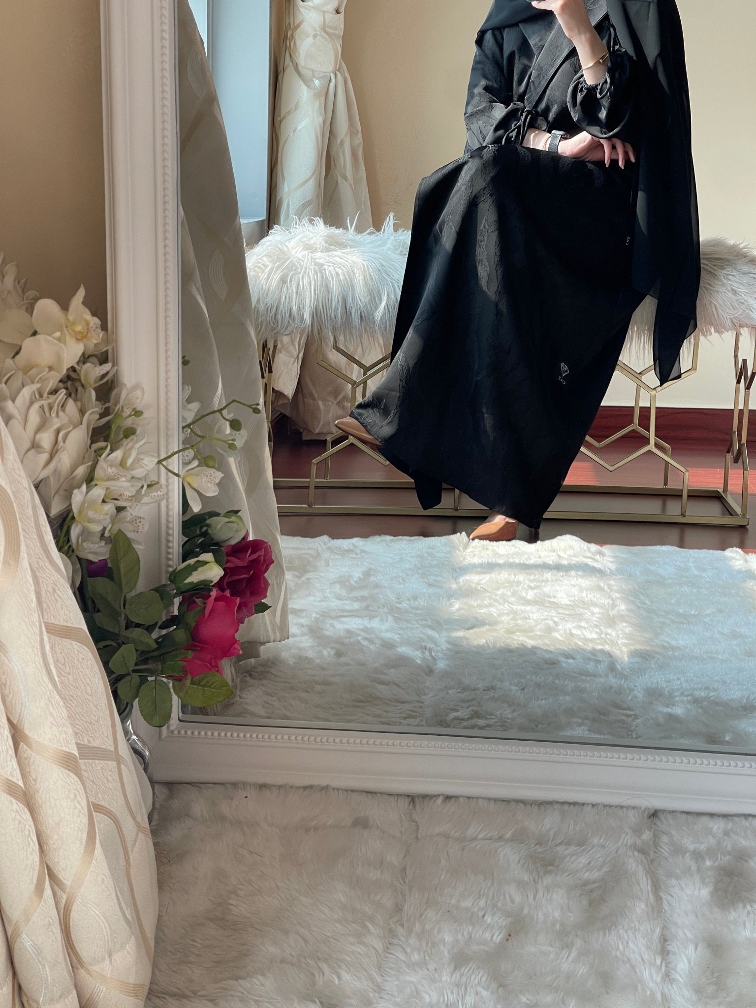 C - RTW - Black - Work - Coat - Abaya - Set - 45