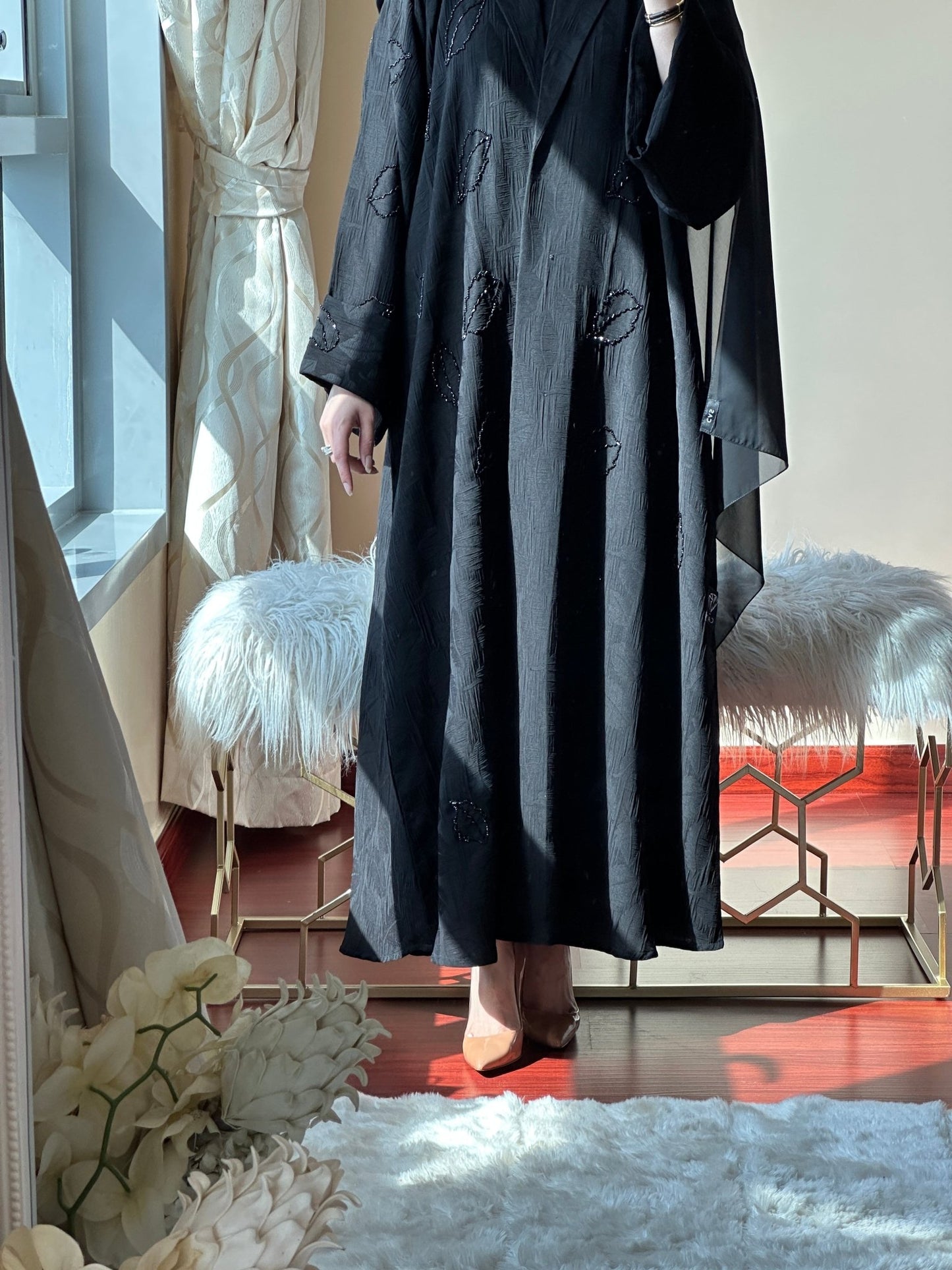 C - RTW - Black - Work - Coat - Abaya - Set - 74