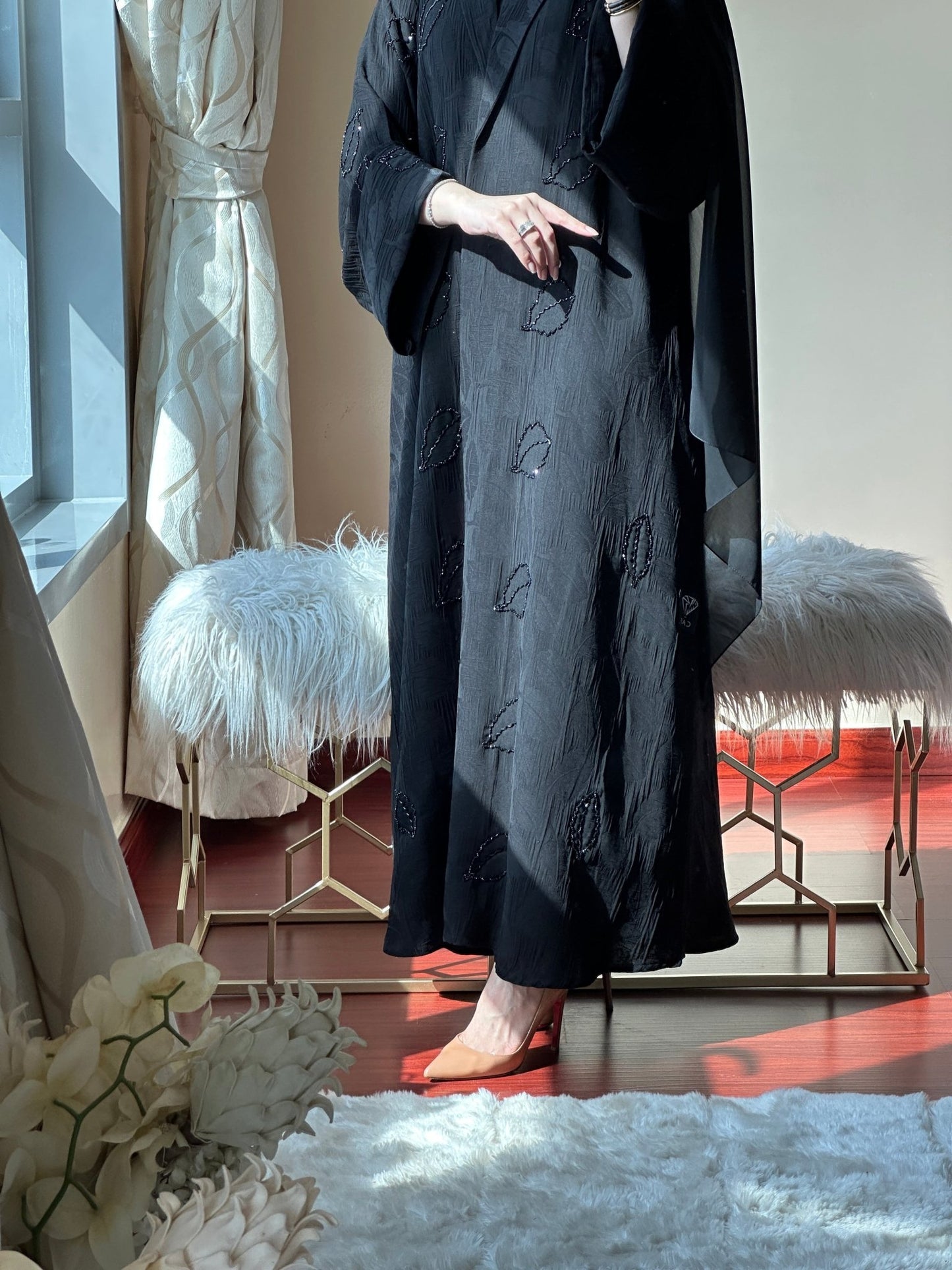 C - RTW - Black - Work - Coat - Abaya - Set - 74