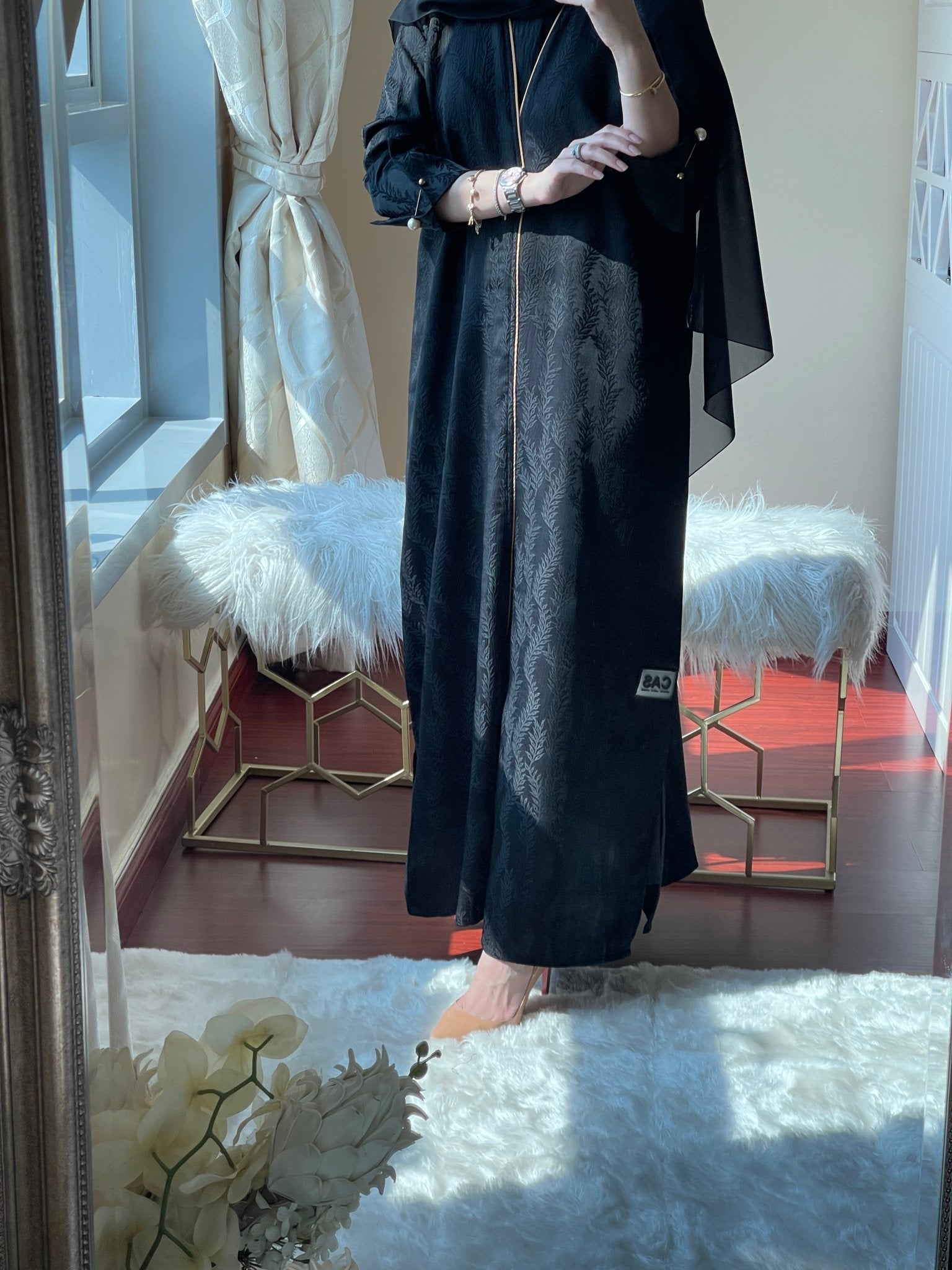 C - RTW - Jacquard - Ramadan - Abaya - Set - 07