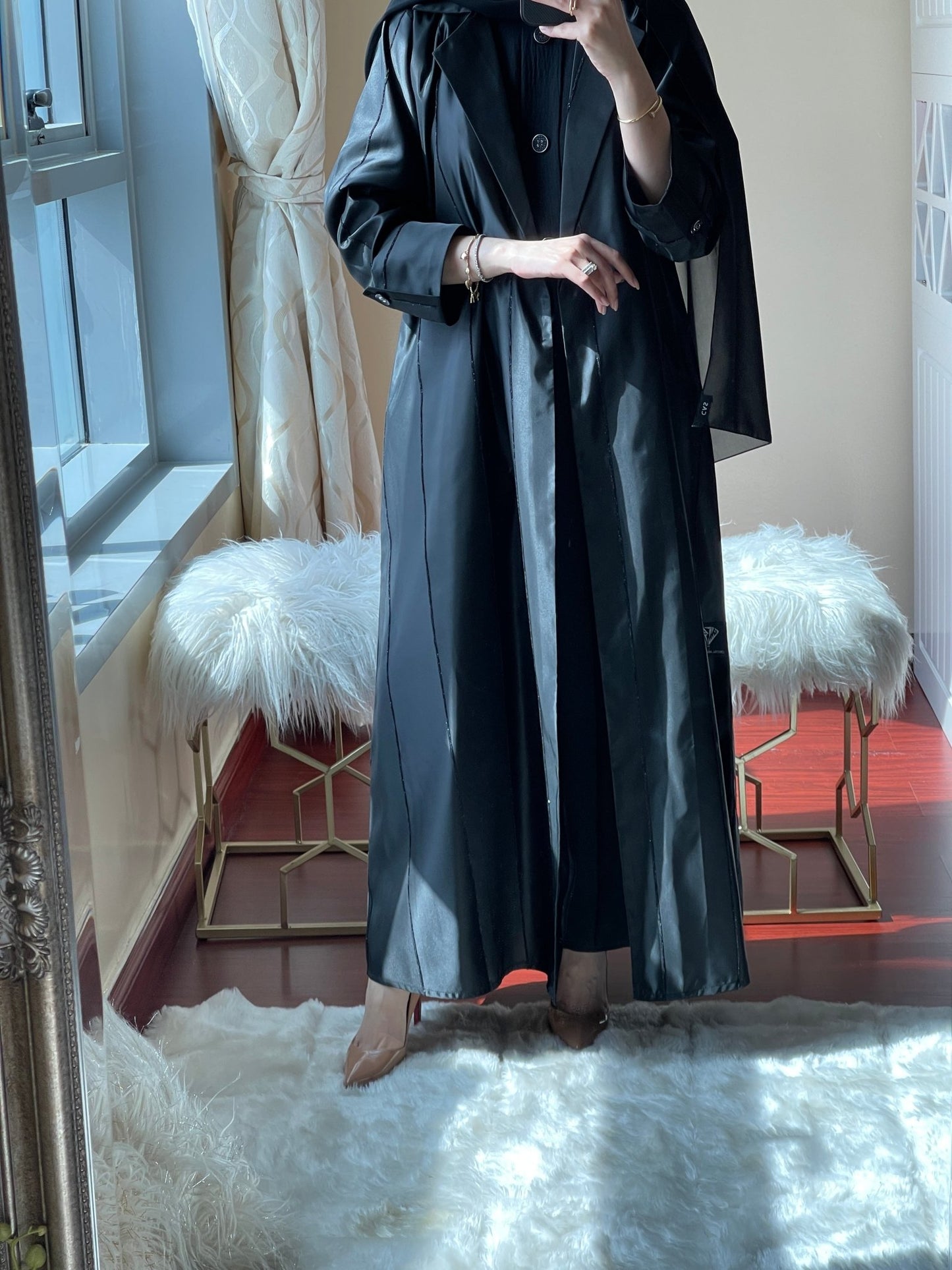 C - RTW - Jacquard - Ramadan - Abaya - Set - 08