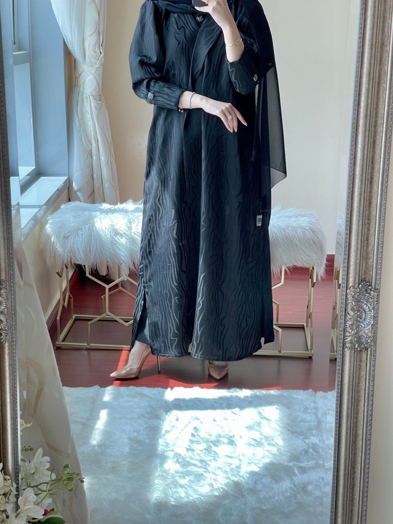 C - RTW - Jacquard - Ramadan - Abaya - Set - 27