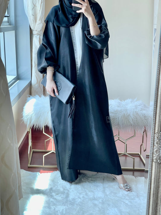 C RTW Melange Black Abaya