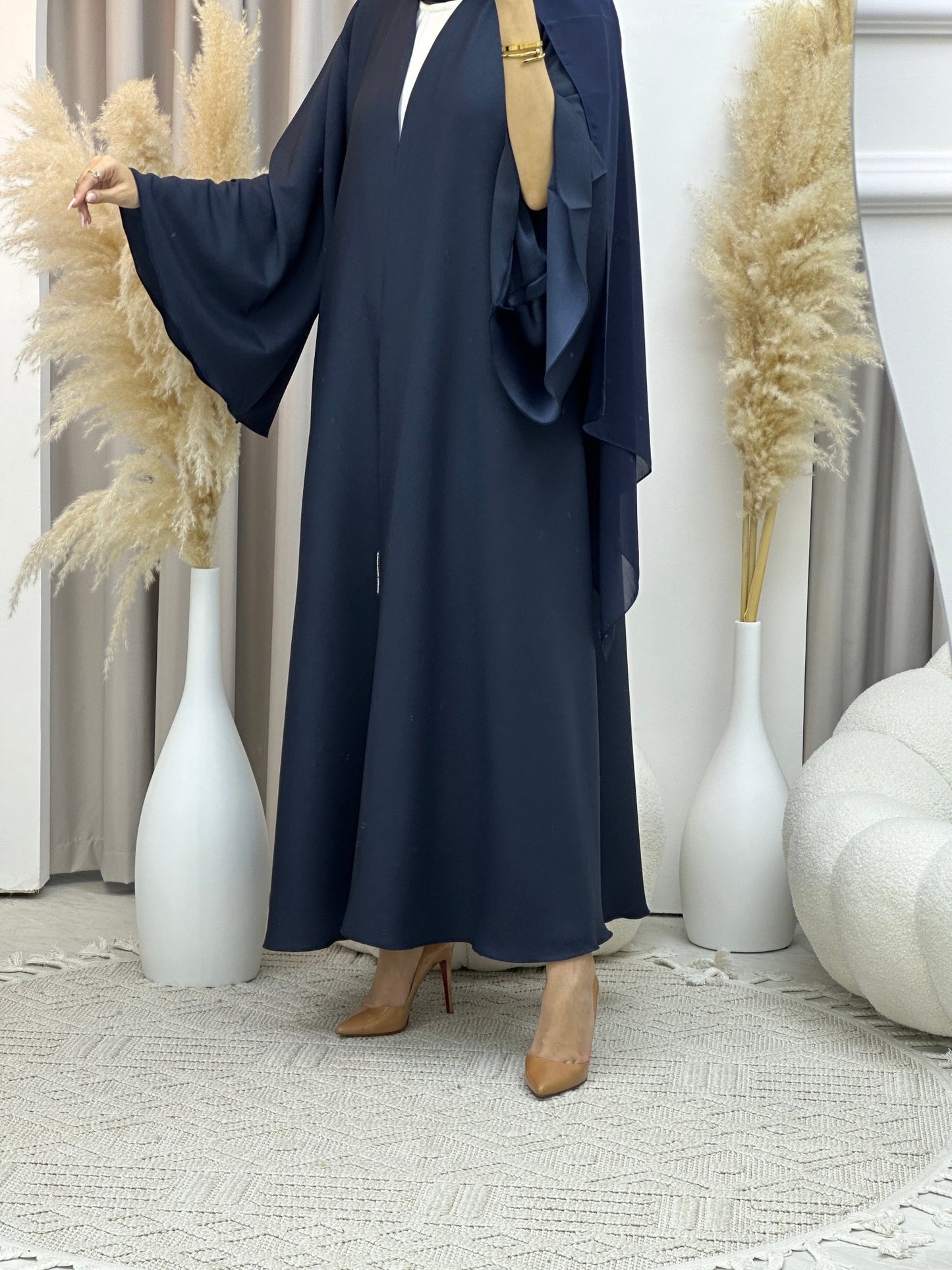 C RTW Navy Blue Kloosh Duotone Abaya