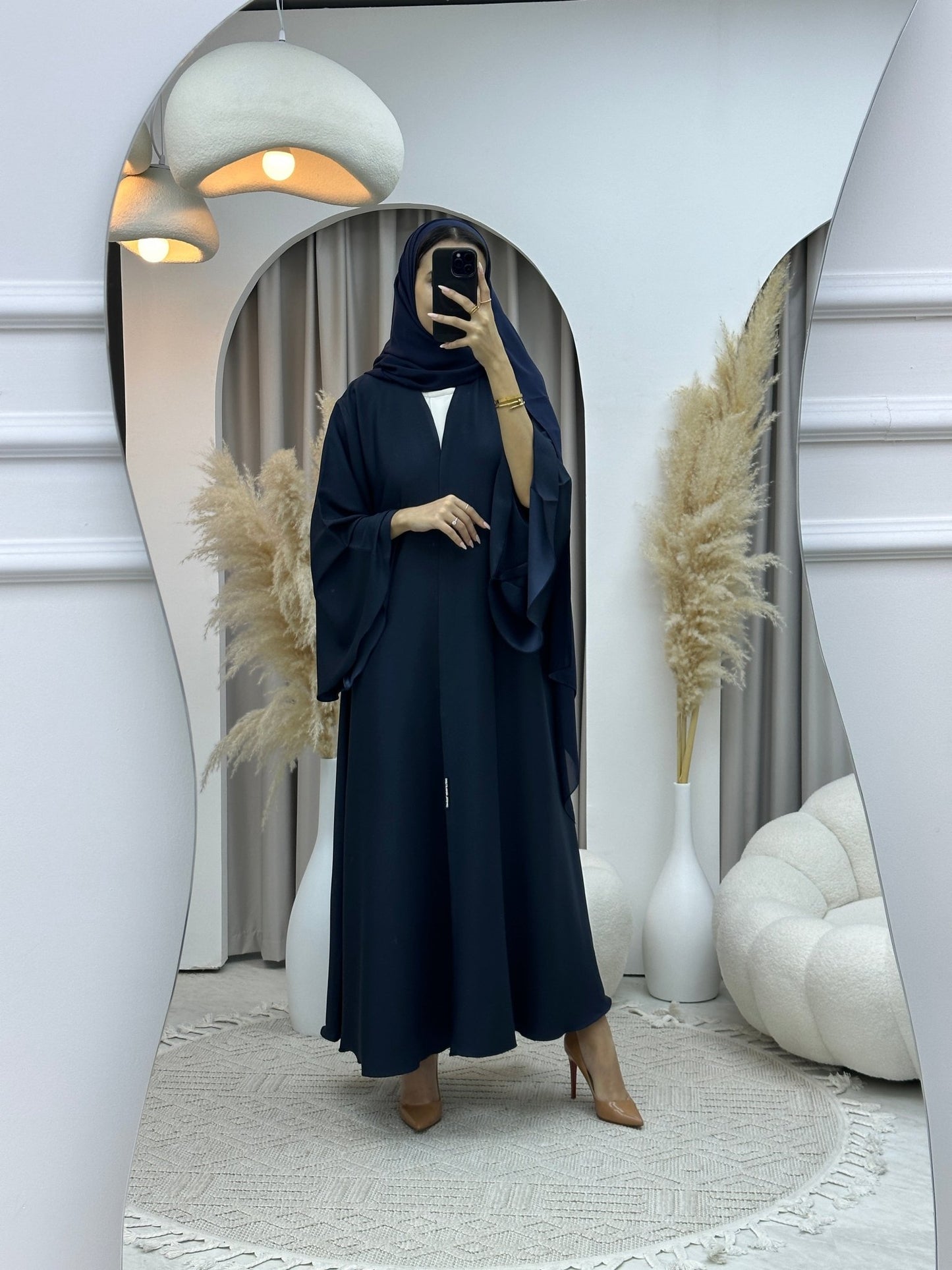 C RTW Navy Blue Kloosh Duotone Abaya