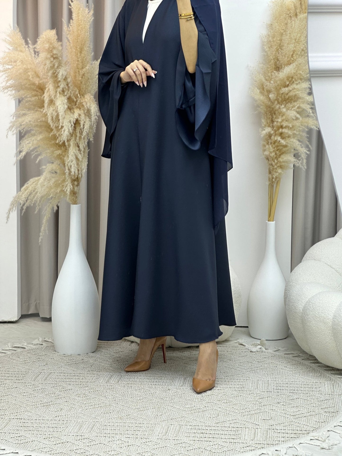 C RTW Navy Blue Kloosh Duotone Abaya