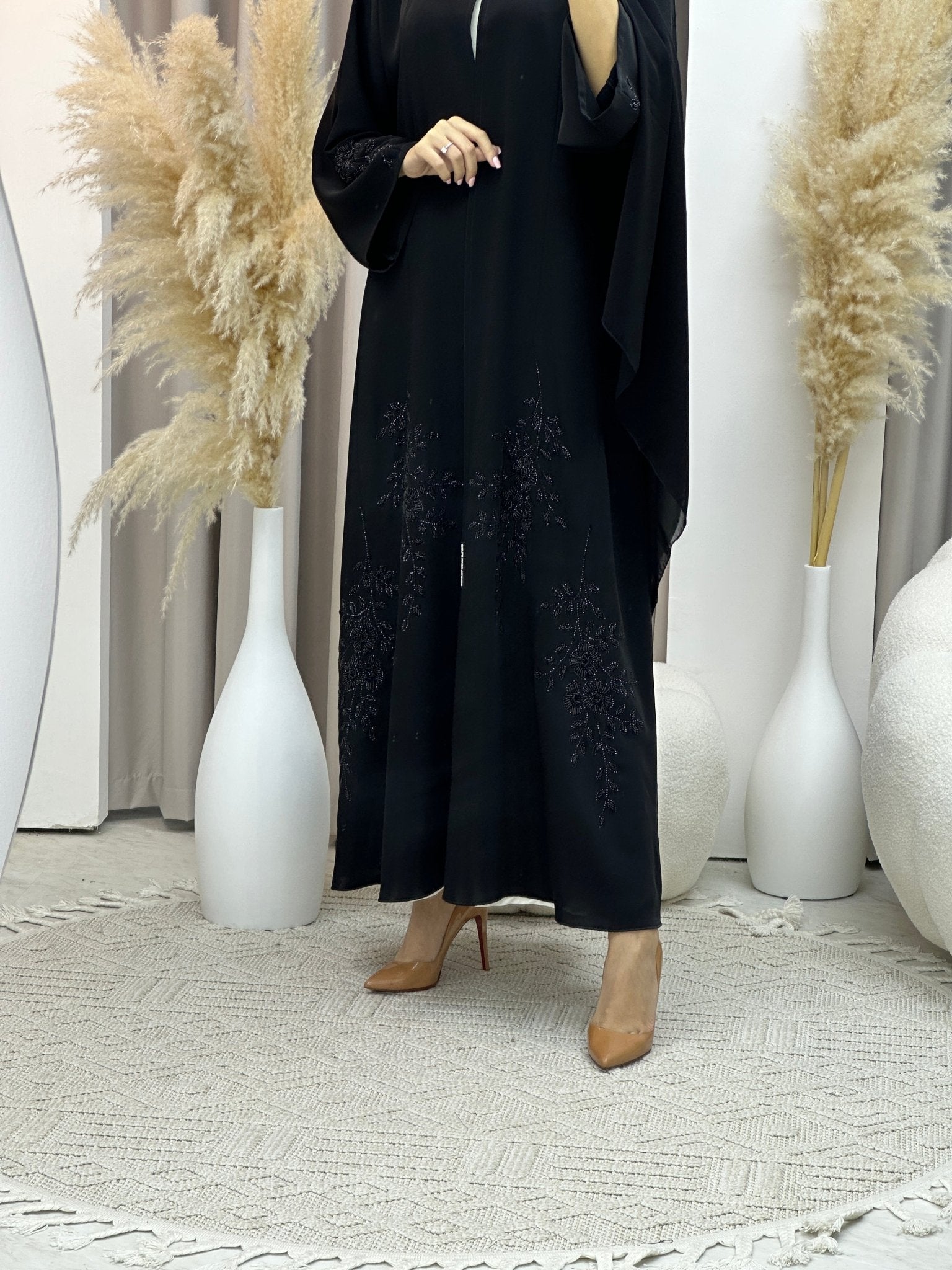 C RTW Ramadan Black Eid Abaya 62