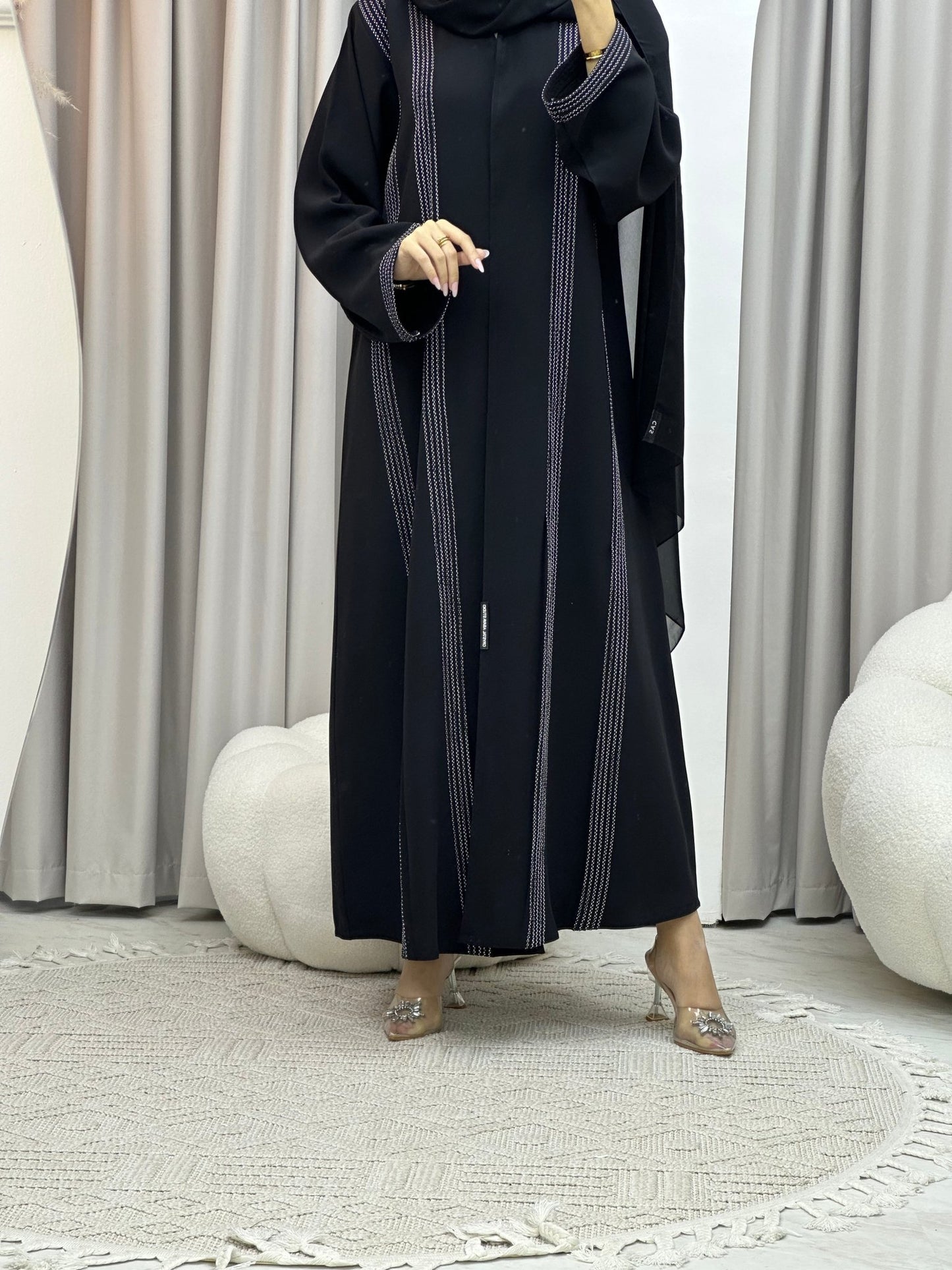 C RTW Ramadan Black Eid Abaya 94