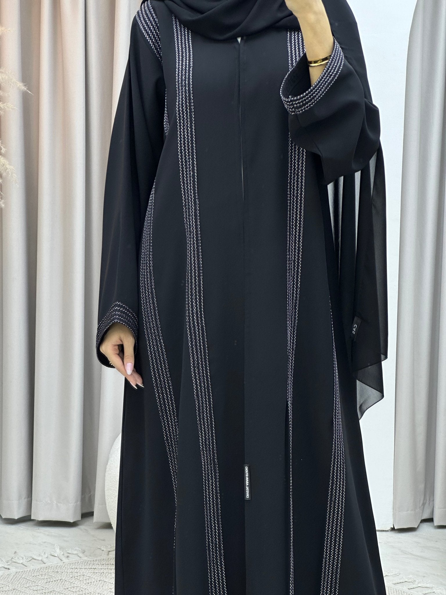 C RTW Ramadan Black Eid Abaya 94