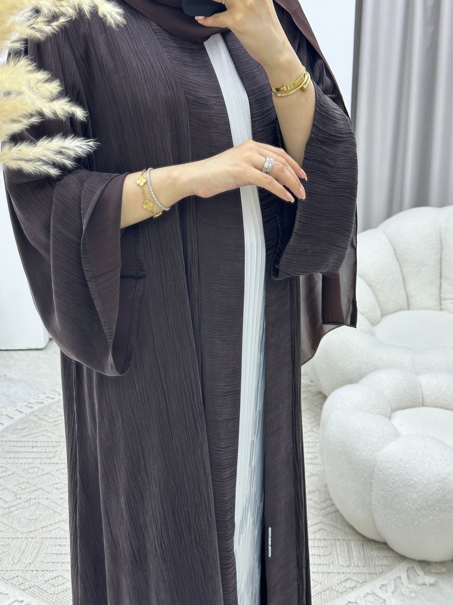 C RTW Turkish Ramadan Brown Abaya