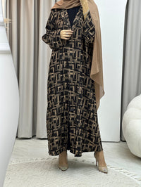 C Square Winter Beige Coat Abaya - XS / 49