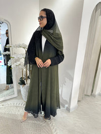 C Summer Green Shimmer Kloosh Abaya - XS / 49
