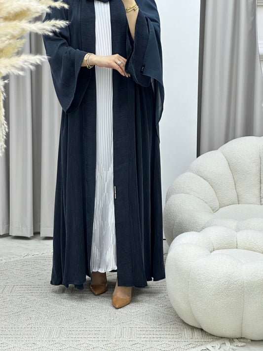 C Turkish Ramadan Blue - Grey Abaya