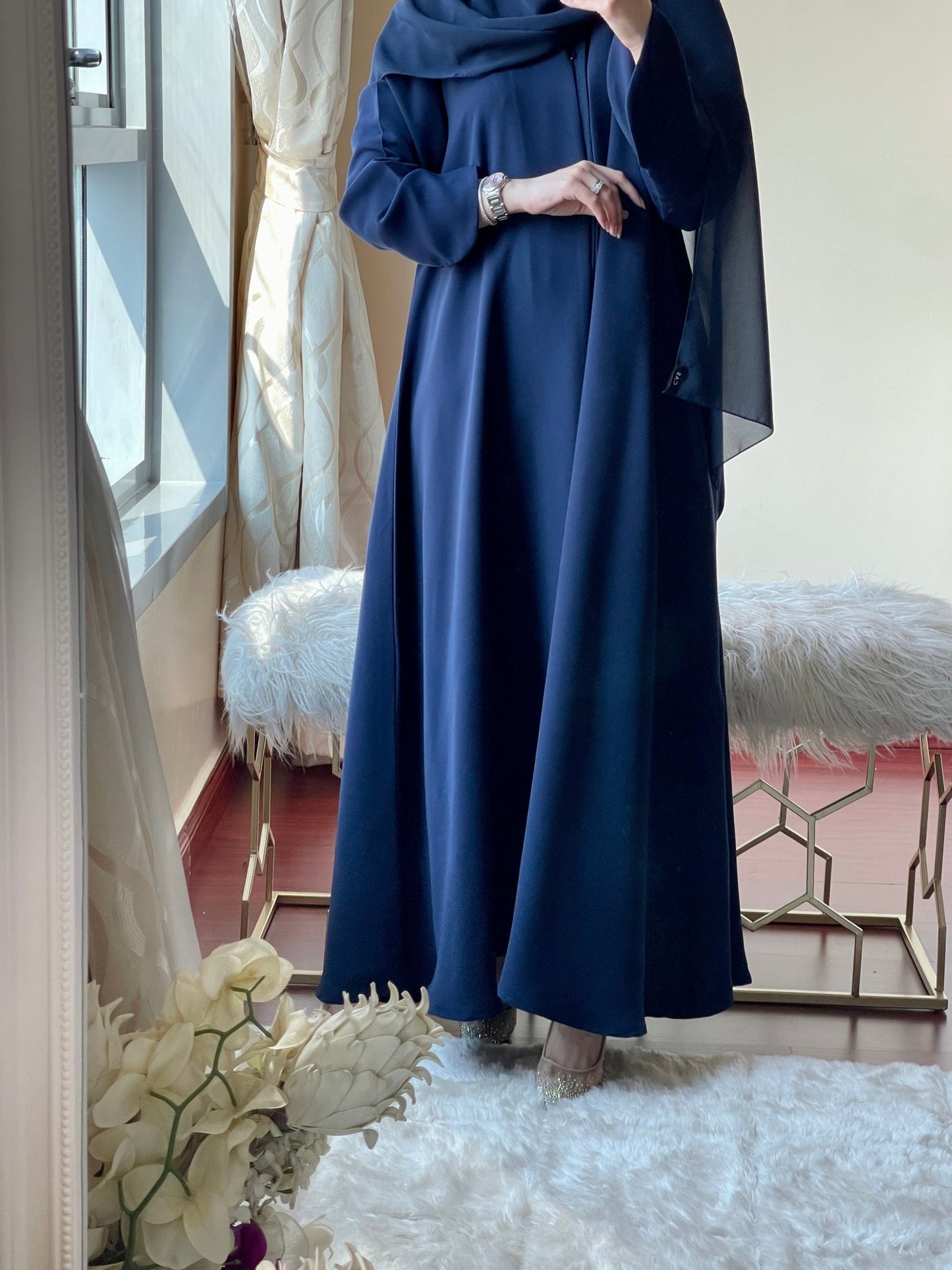 C - Two - Sheila - Blue - Abaya - Set