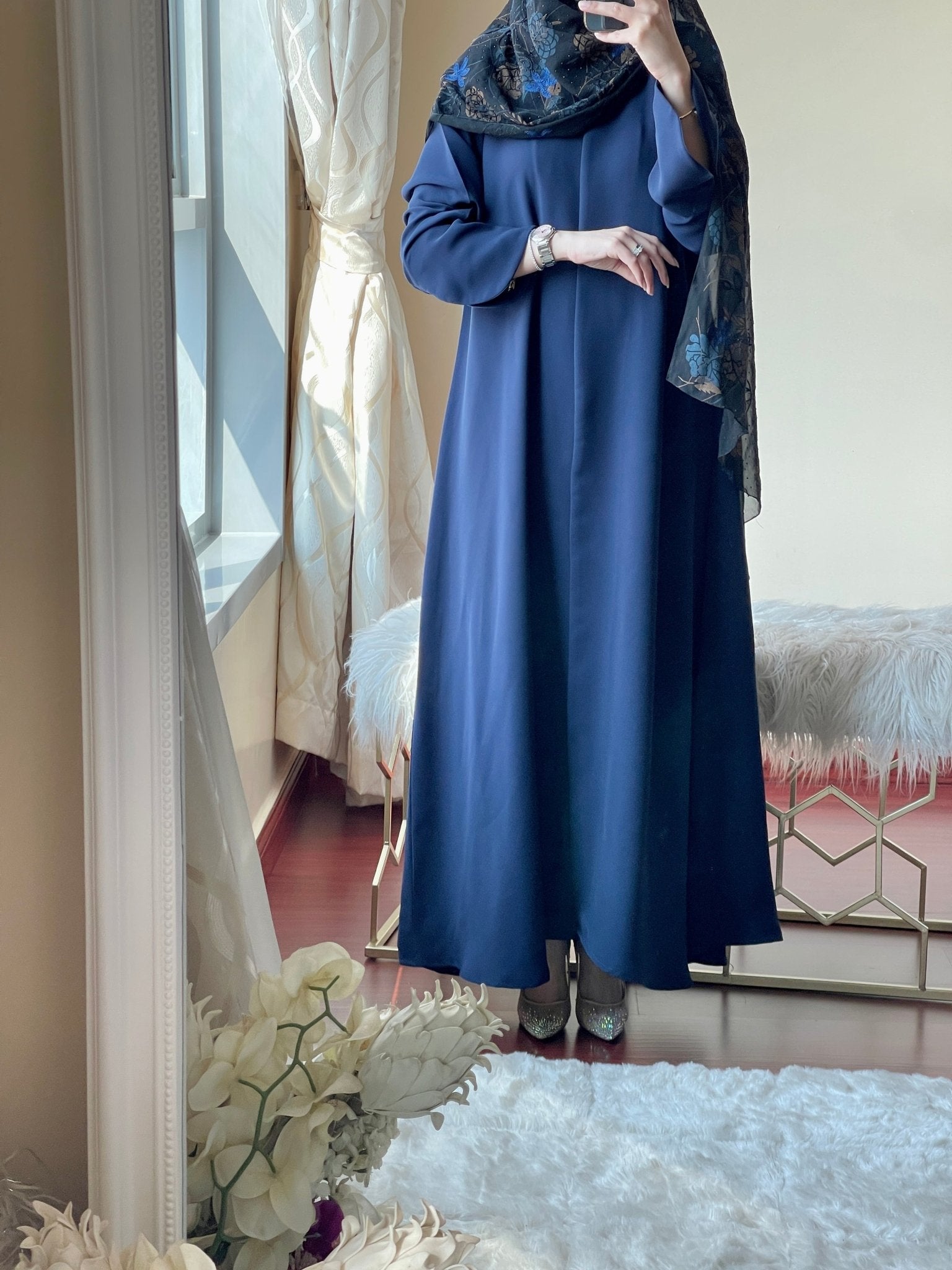 C - Two - Sheila - Blue - Abaya - Set