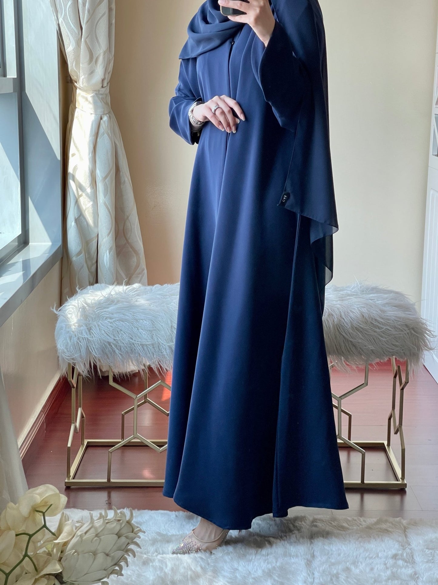 C - Two - Sheila - Blue - Abaya - Set