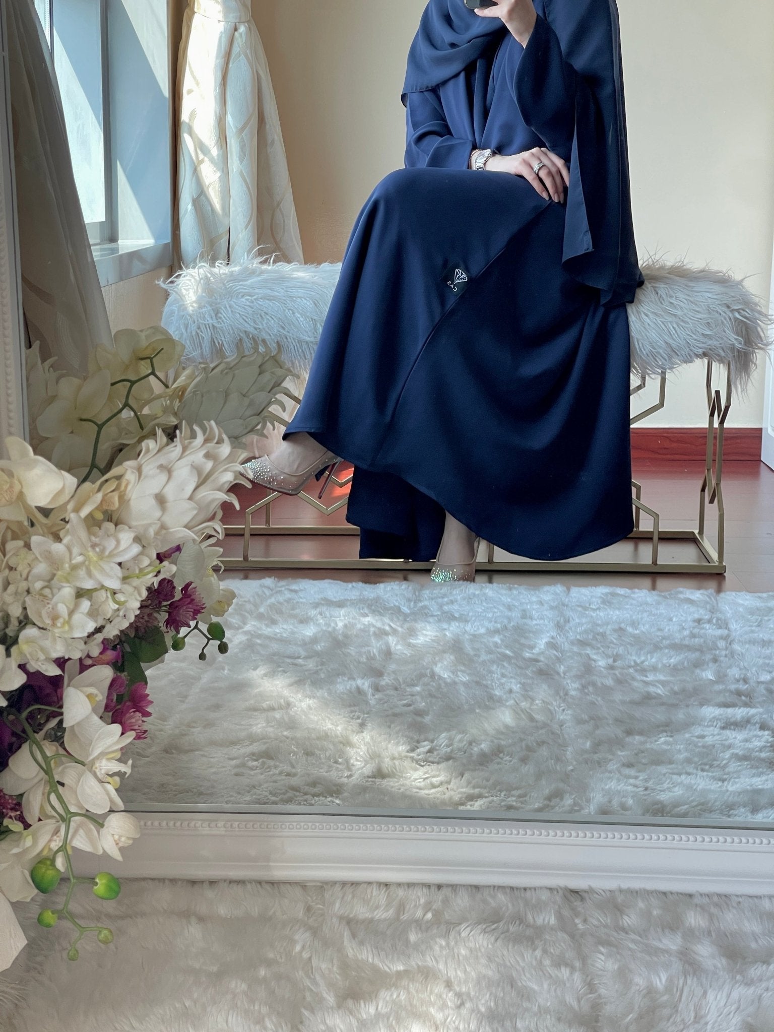 C - Two - Sheila - Blue - Abaya - Set