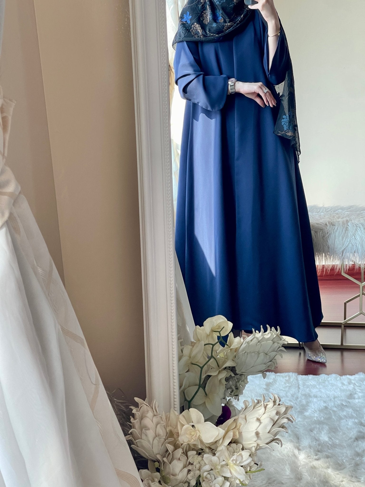 C - Two - Sheila - Blue - Abaya - Set