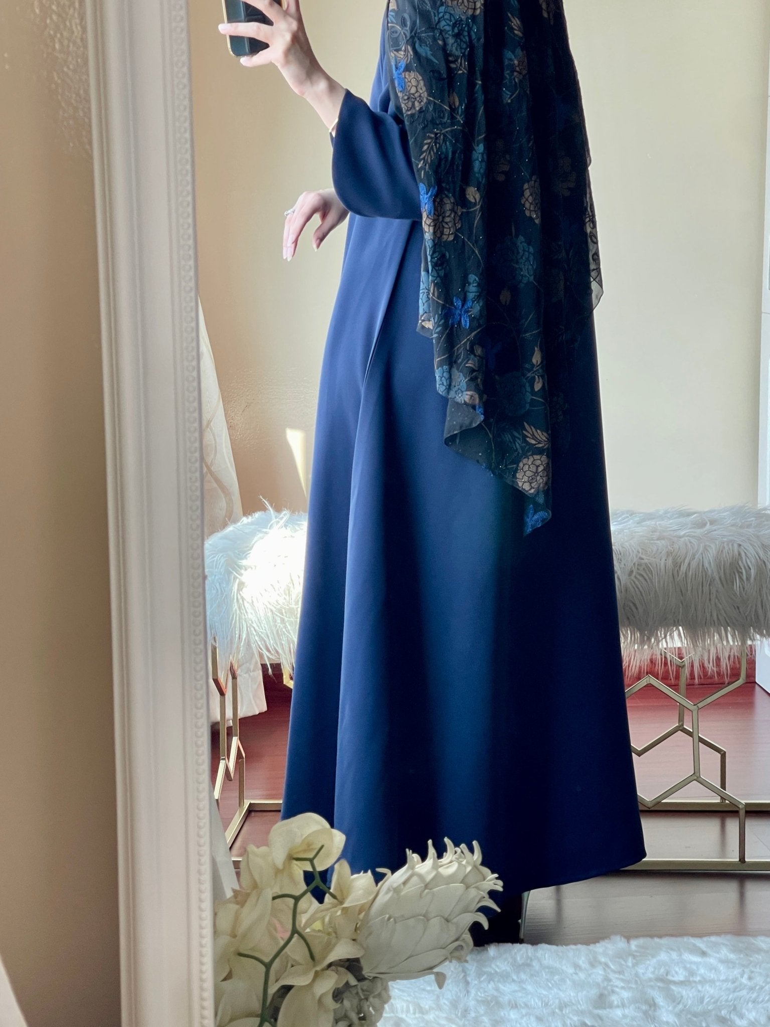 C - Two - Sheila - Blue - Abaya - Set