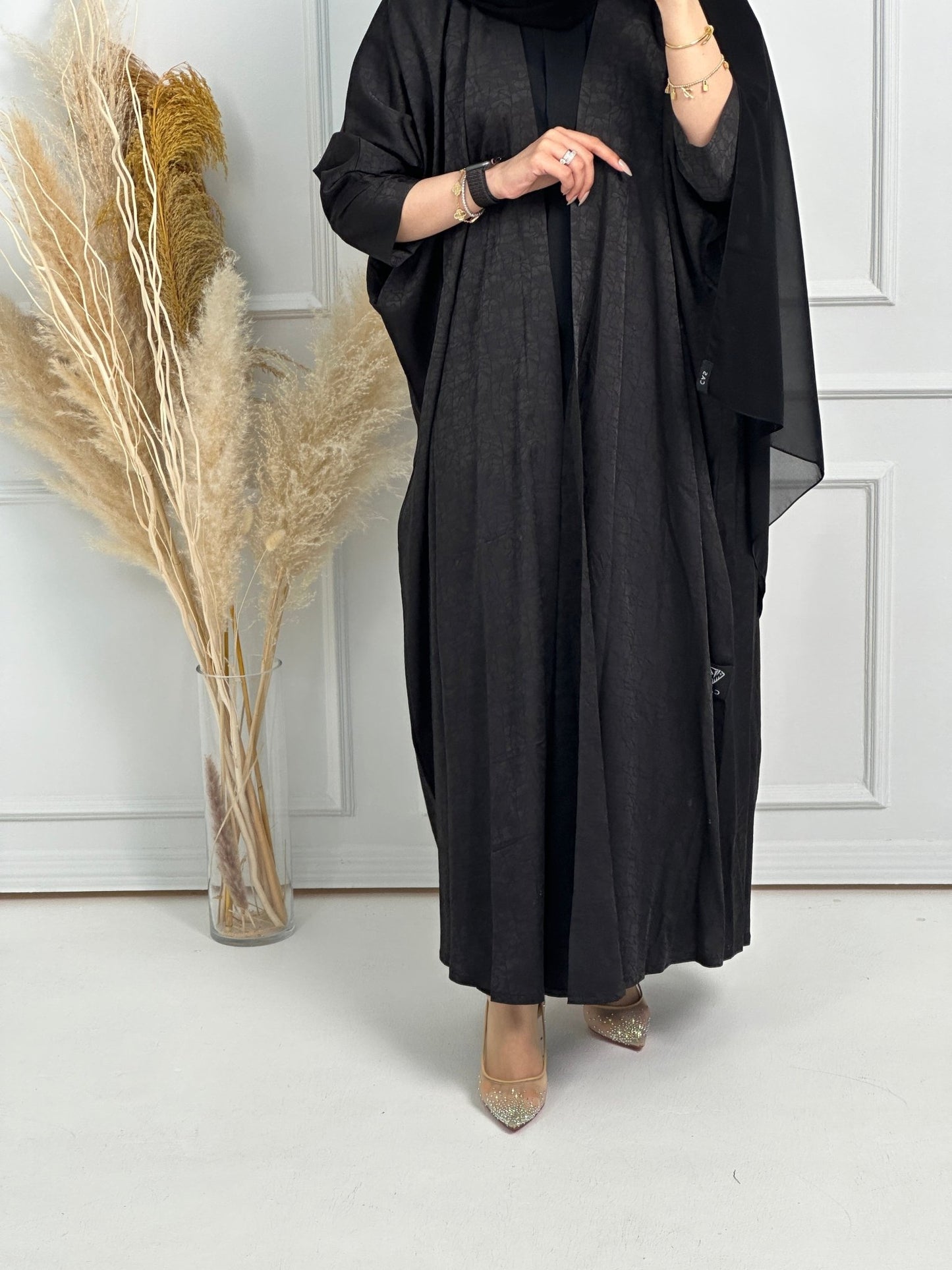 C Web Black Bisht Abaya