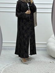 C Web Print Budget Beige Abaya