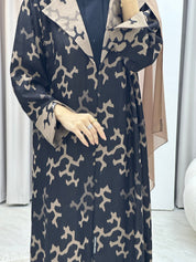 C Web Winter Beige Coat Abaya