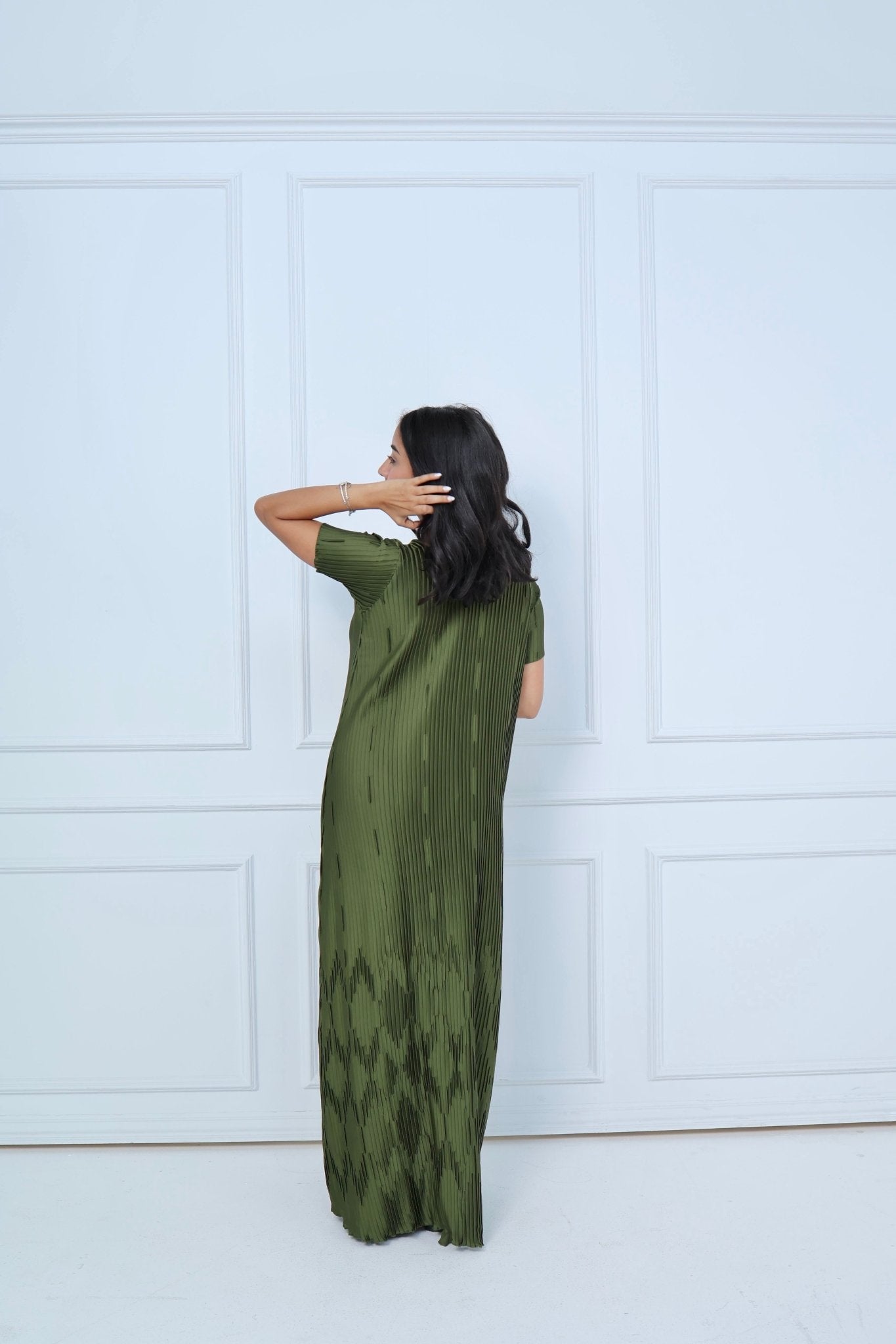 CB - Green - Pleats - Dress