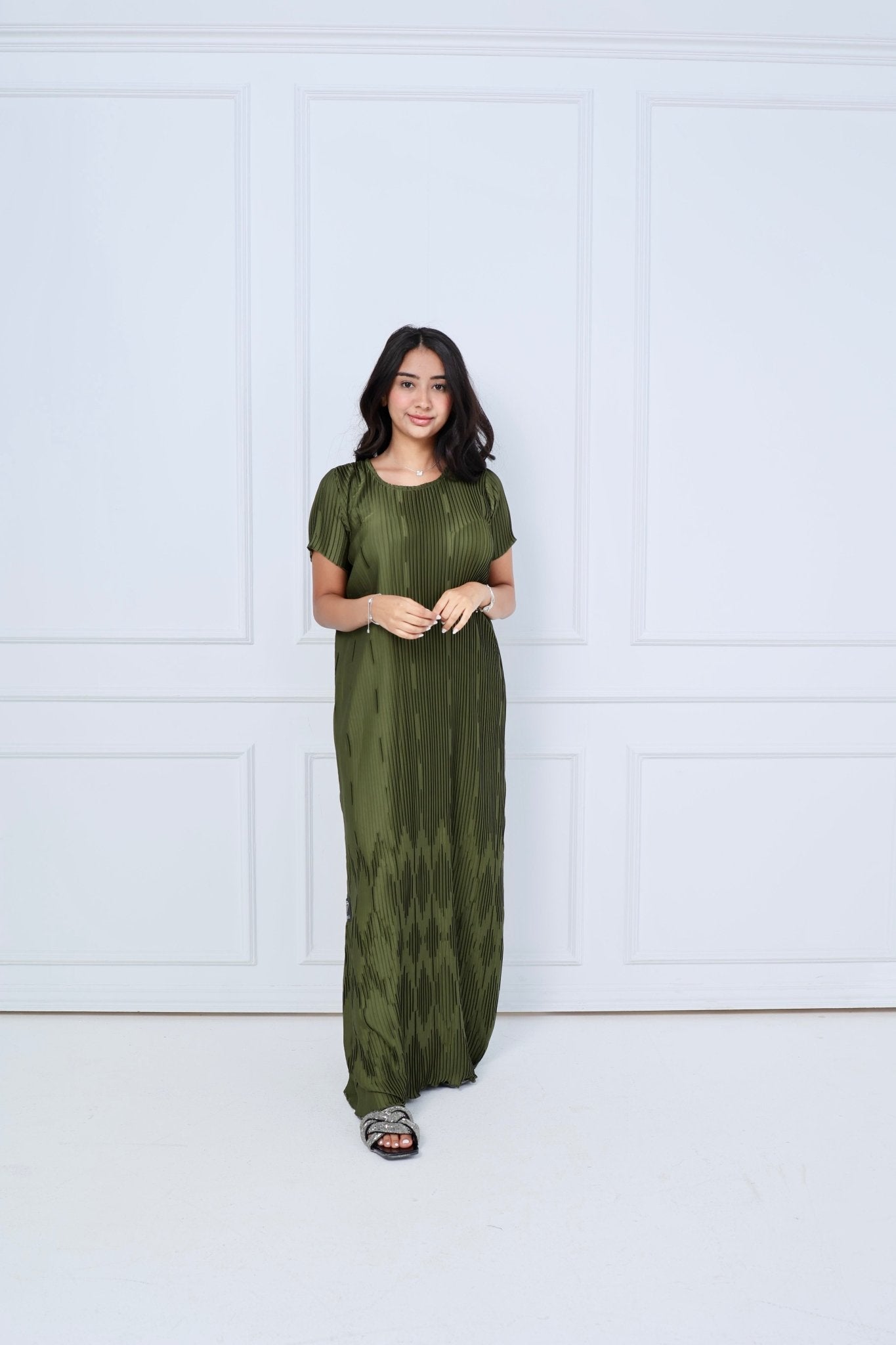 CB - Green - Pleats - Dress