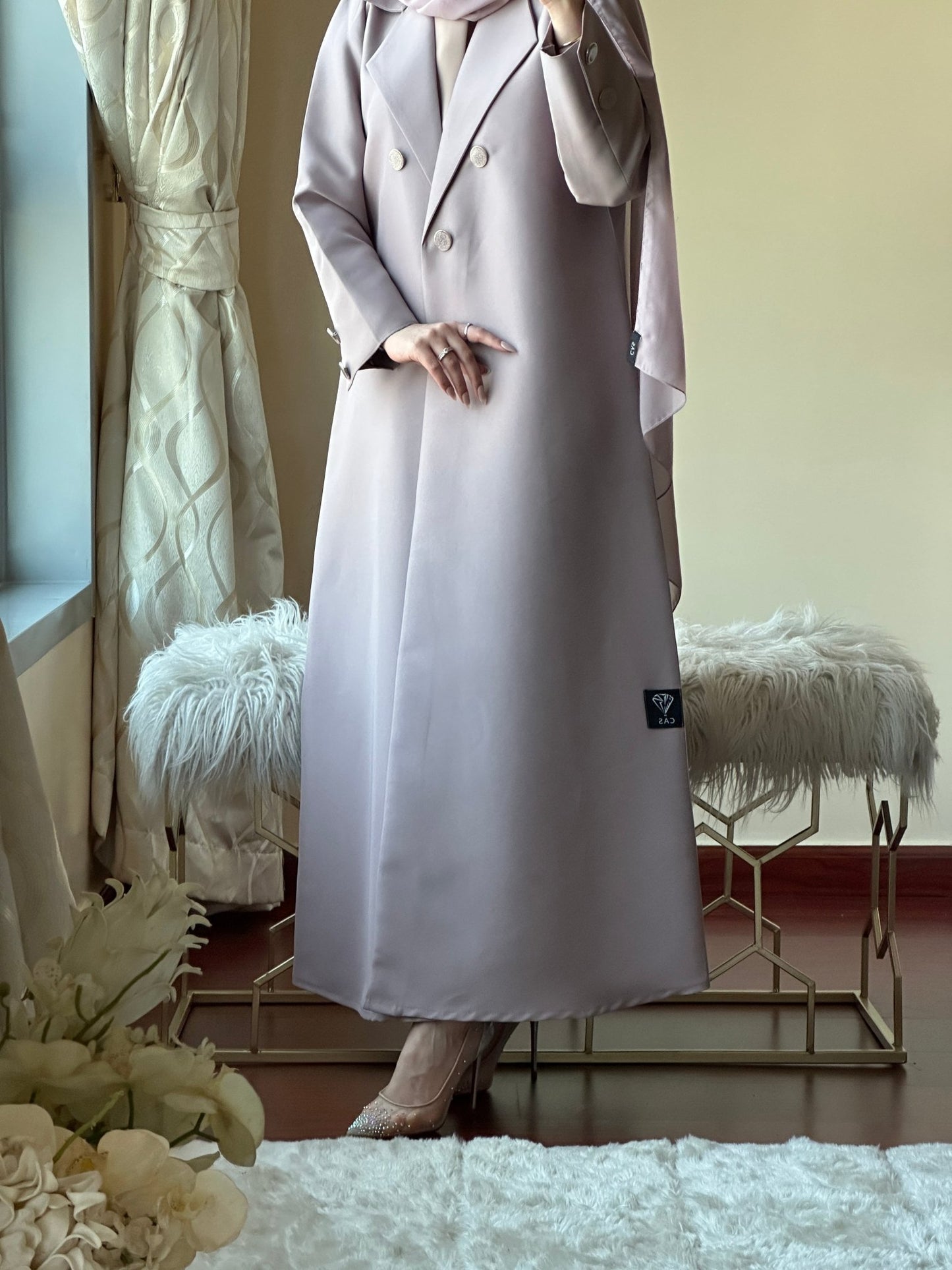 CR - Beige - Coat - Abaya - 09