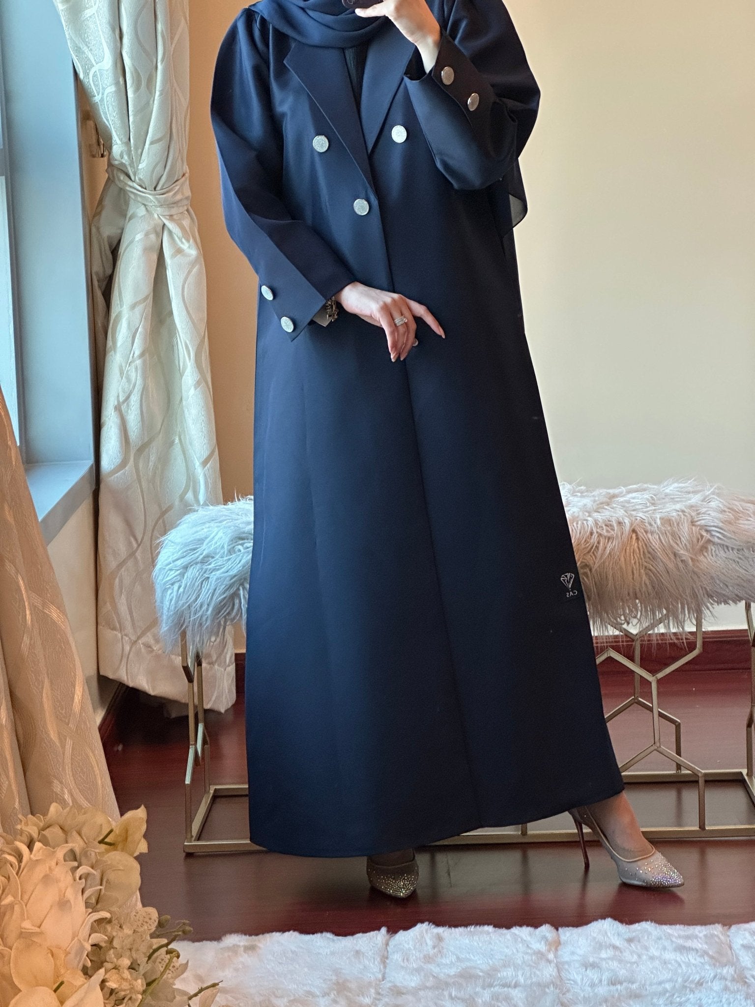 CR - Blue - Coat - Abaya - 09