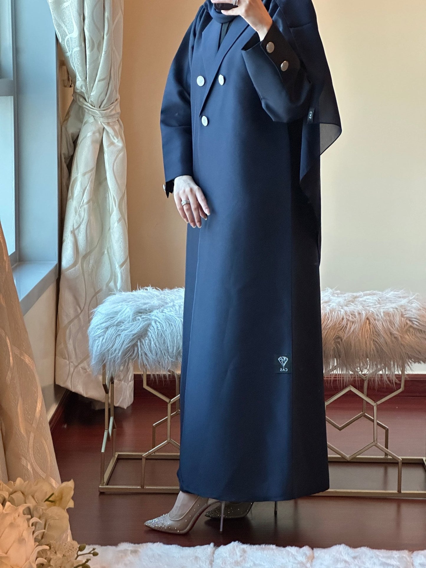 CR - Blue - Coat - Abaya - 09