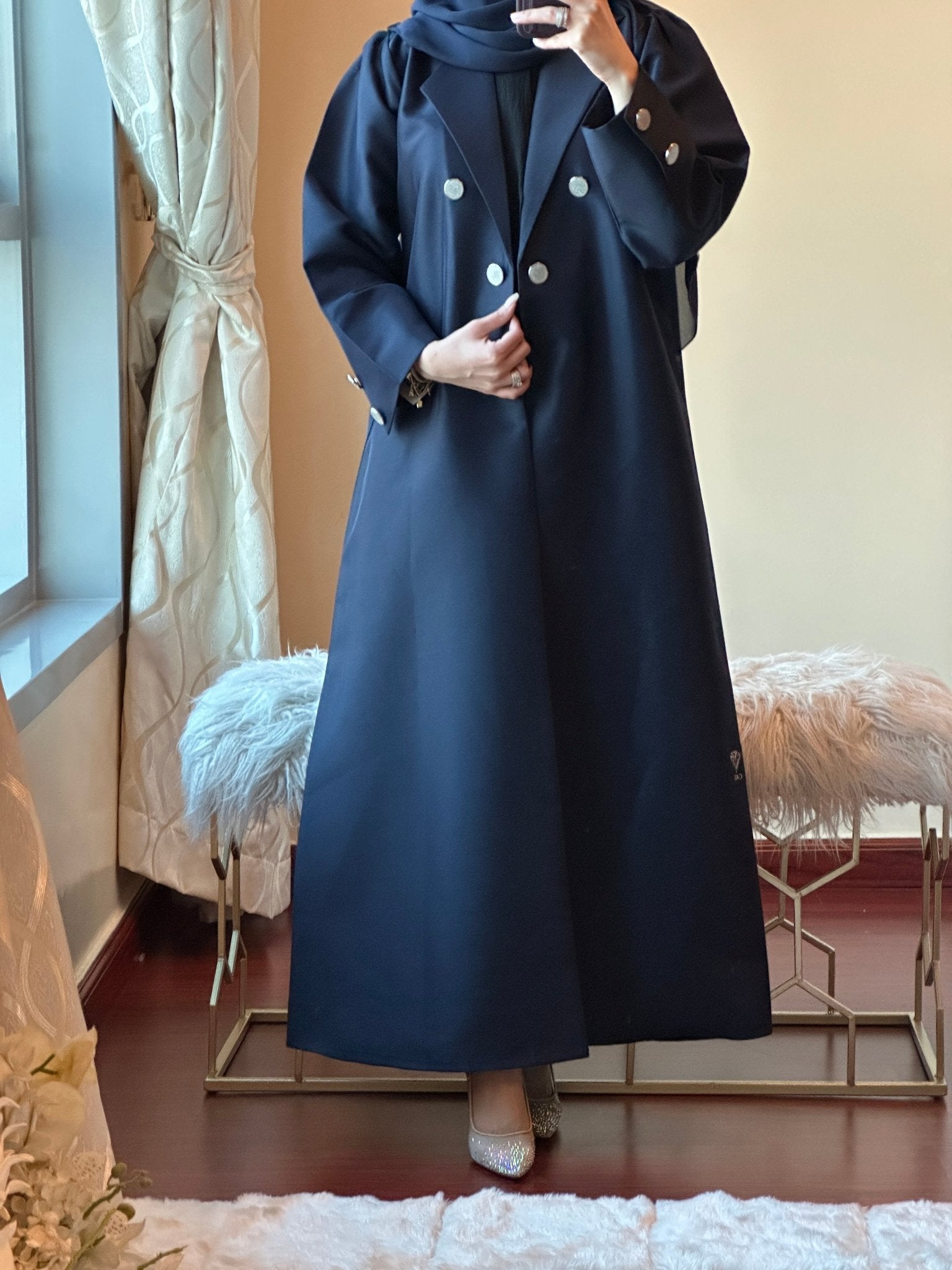 CR - Blue - Coat - Abaya - 09