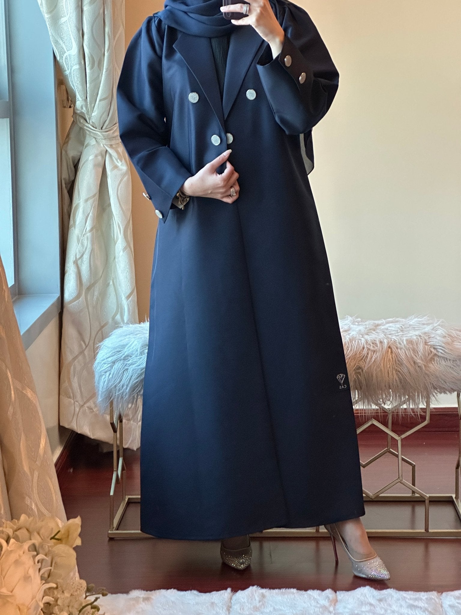 CR - Blue - Coat - Abaya - 09