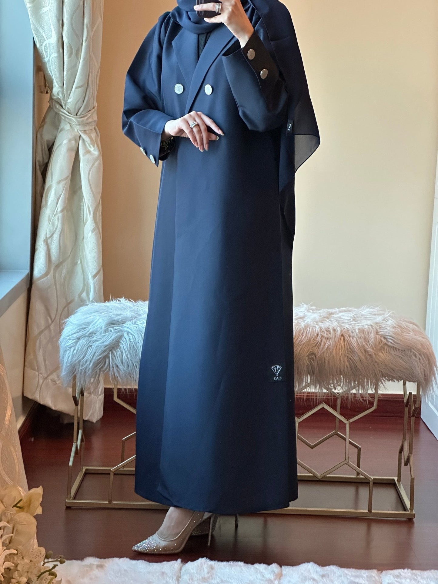 CR - Blue - Coat - Abaya - 09