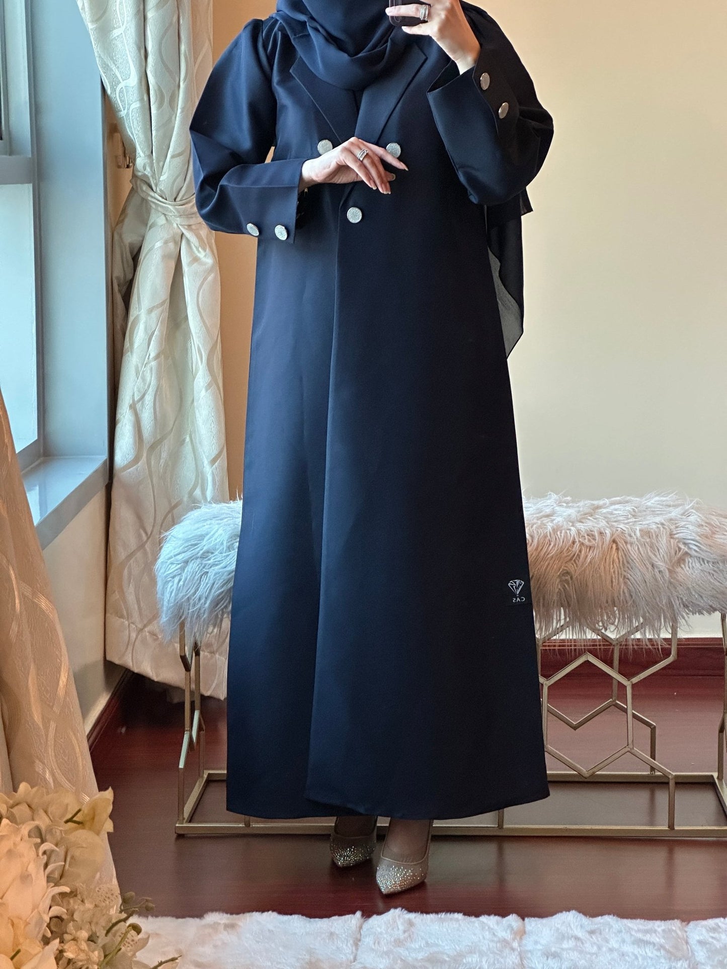 CR - Blue - Coat - Abaya - 09