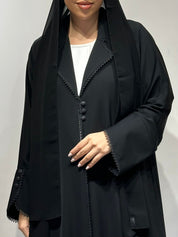 C 1627 Black Lace Abaya