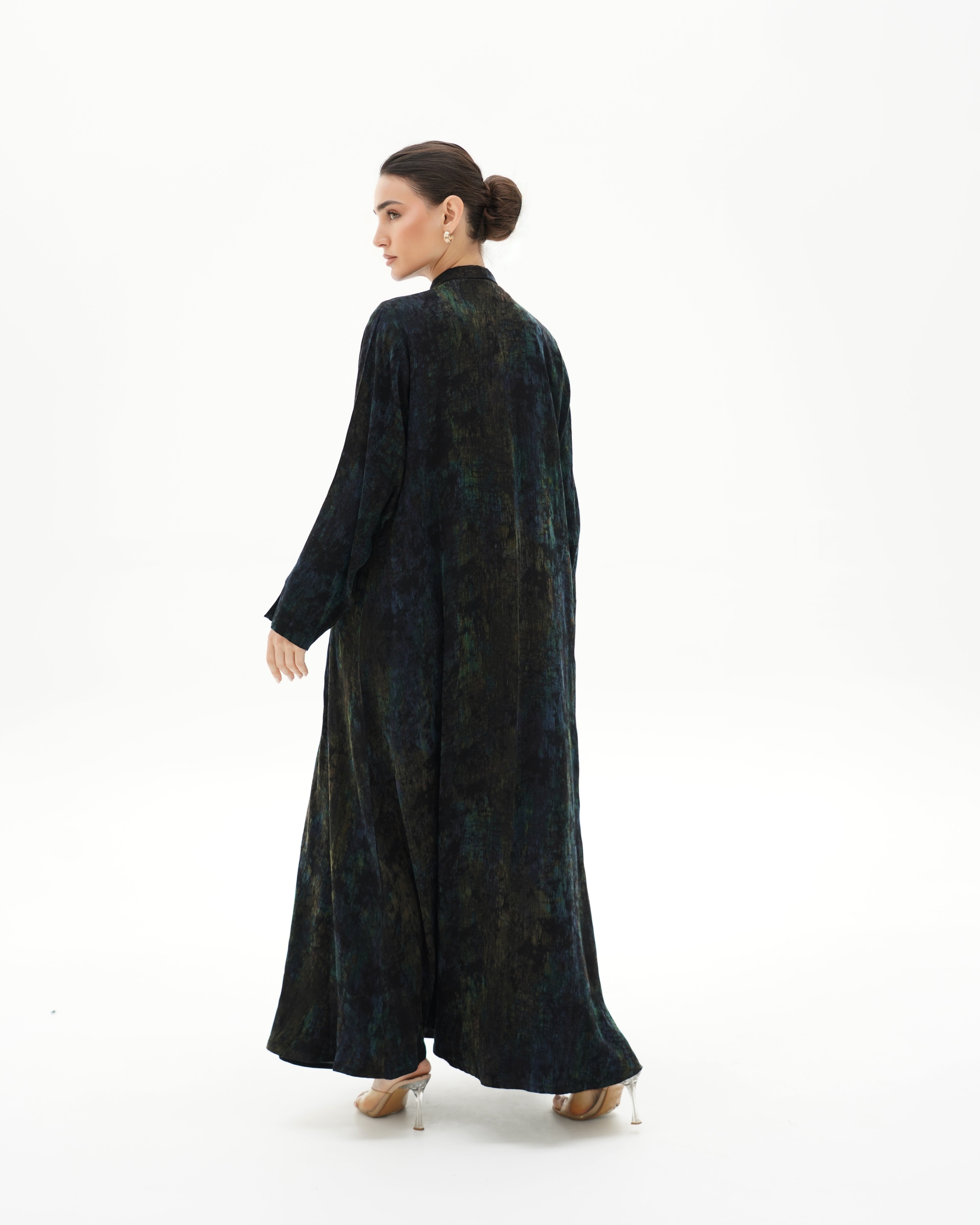 C 1699 Premium Dark Olive Abaya