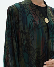 عباية C 1698 بريميوم باللون الأخضر العسكري