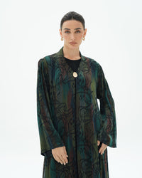 C 1698 Premium Army Green Abaya - XS / 50