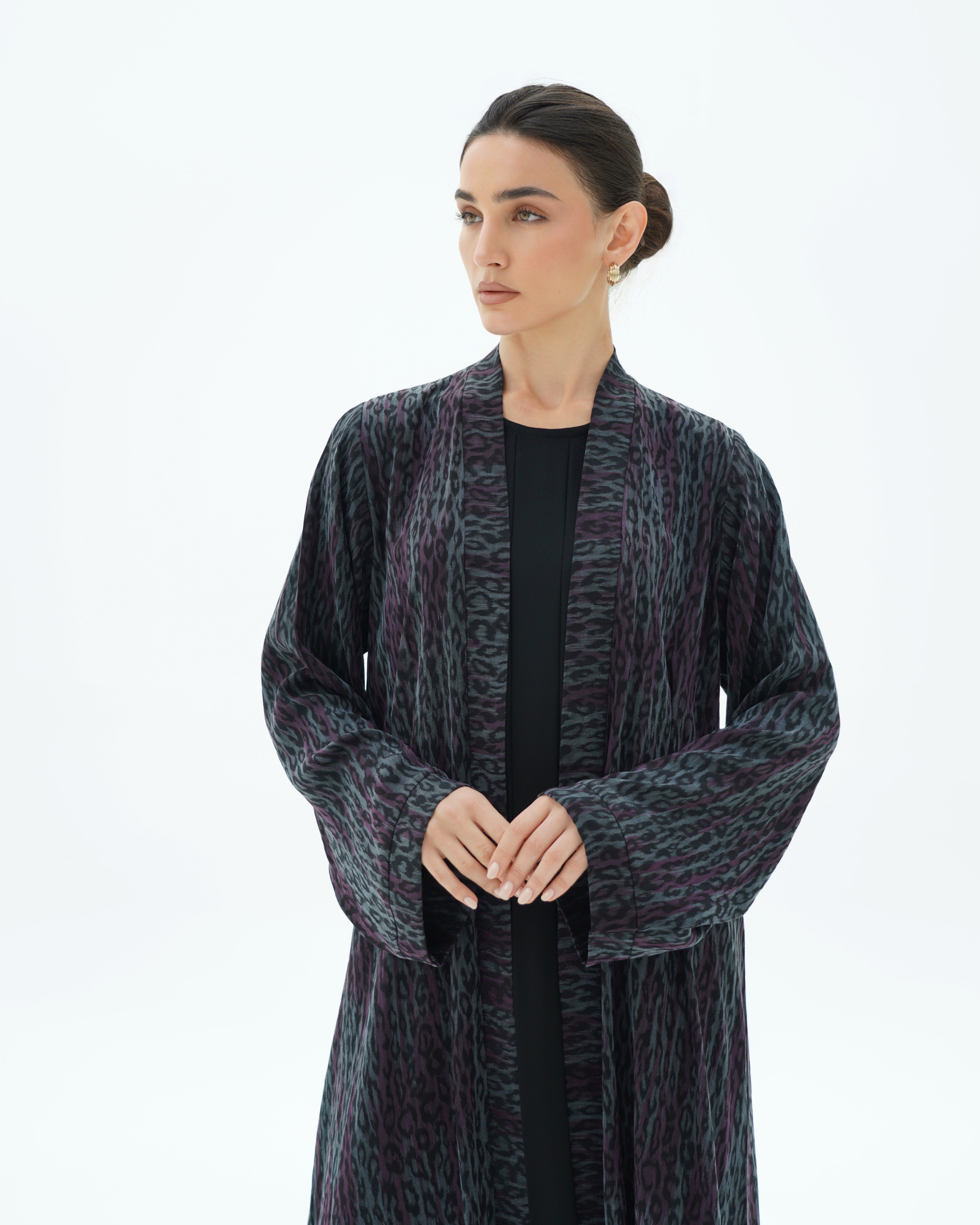 C 1700 Premium Ash Grey Abaya