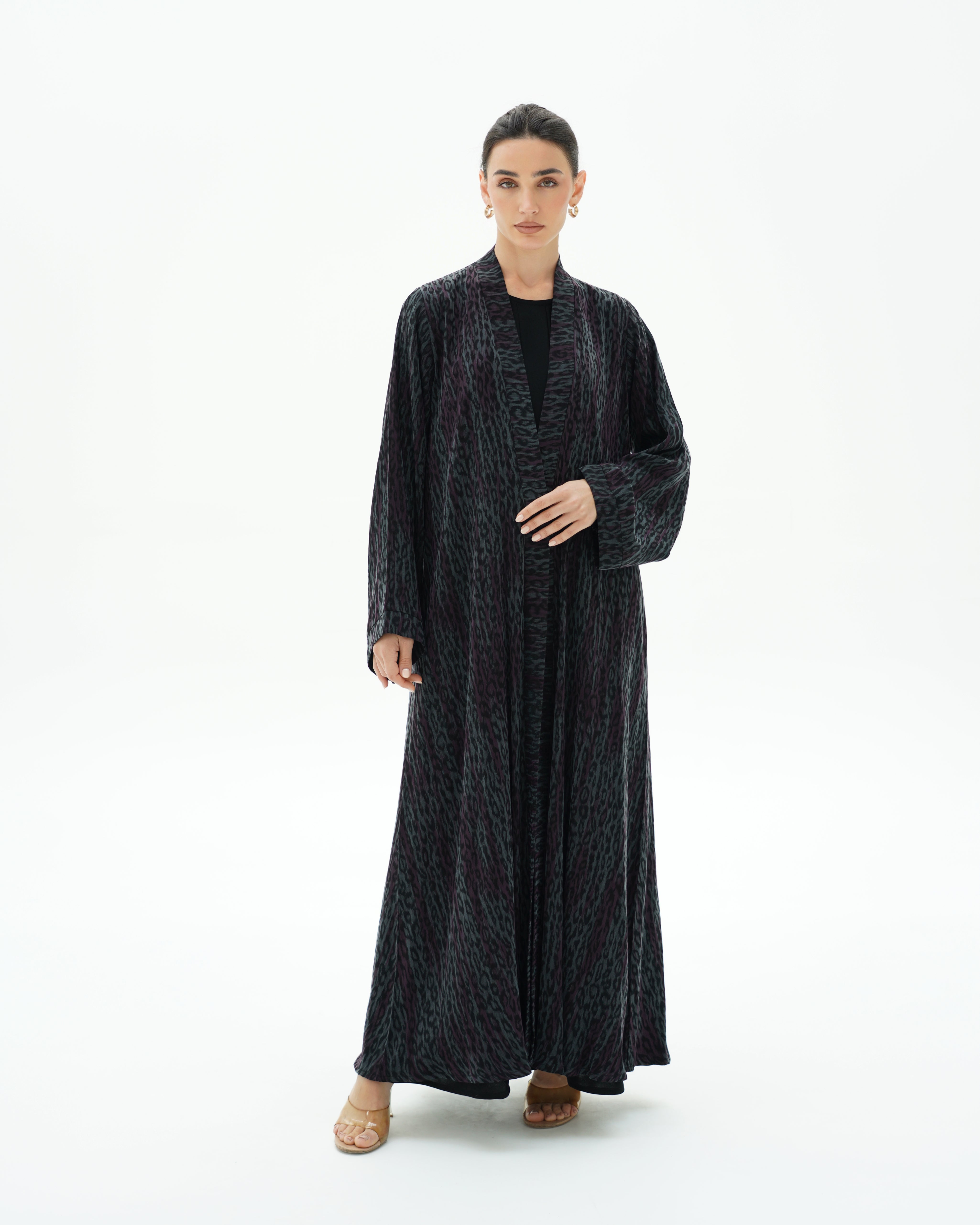 C 1700 Premium Ash Grey Abaya