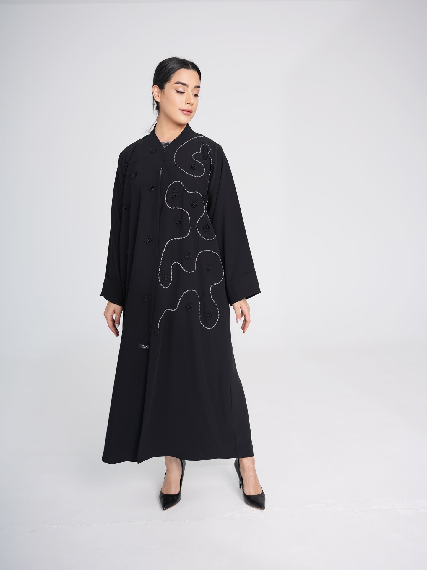 C 0387 Black Abaya