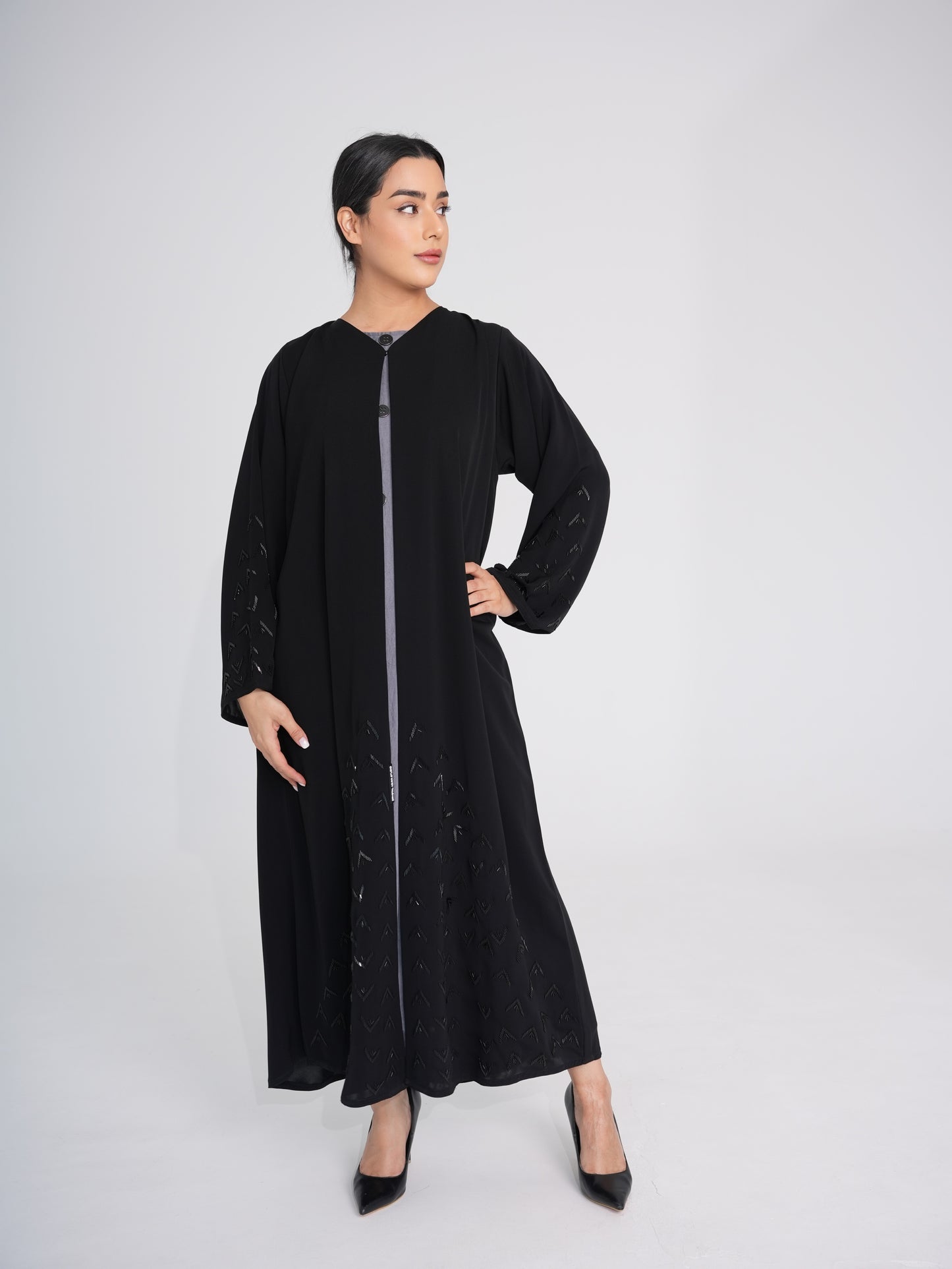 C 0406 Black Abaya