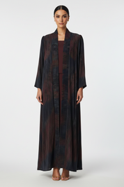 C 2701 Crimson Blue Abaya