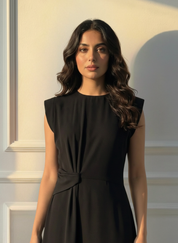 C 008 Premium Black Under Abaya Dress