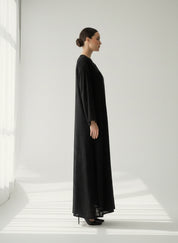 C 1854 Black Lasercut Abaya