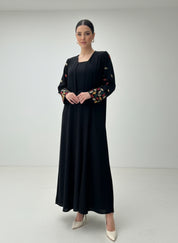 C 1830 Black Beaded Abaya