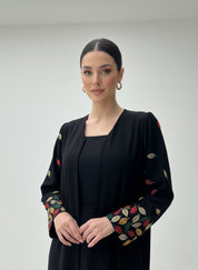 C 1830 Black Beaded Abaya