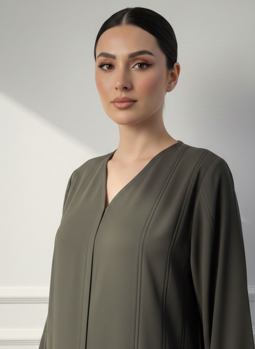 C 1839 Olive Green Abaya