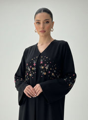 C 1840 Black Beaded Abaya